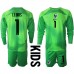 Günstige Frankreich Hugo Lloris #1 Torwart Babykleidung Auswärts Fussballtrikot Kinder WM 2022 Langarm (+ kurze hosen)